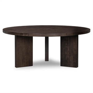 Table D'appoint Decotique Eden Ø90 Chêne Fumé