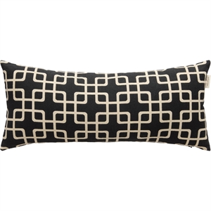 Coussin Decotique Élégance 30x70 cm Noir/ Blanc