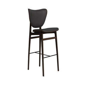 Tabouret de Bar Éléphant NORR11 H75 Chêne Fumé foncé/Anthracite 21003
