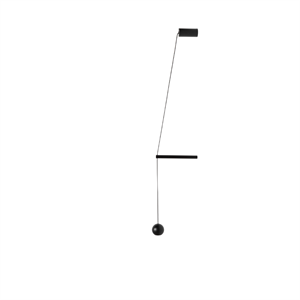 Applique Murale Estiluz Compass 1 2700K Noir