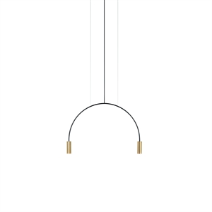 Suspension Estiluz Volta 2 Suspension Noir/ Or Satin