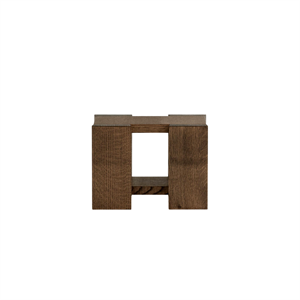 Petite table d'appoint étagère Rye Sleep en Petit Rouge fumé