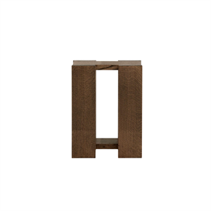 Table d'appoint haute Rye Sleep en chêne Rouge fumé