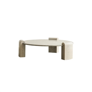Table Basse Louise Roe Column Stone en Marbre Ataija Azul