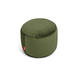 Pouf Fatboy Point en Velours Recyclé Vert Foncé