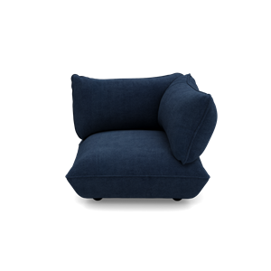 Siège D'angle Droit Fatboy Sumo en Corde Recyclée Bleu Foncé