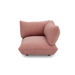 Siège D'angle Droit Fatboy Sumo en Corde Recyclée Rose Pâle