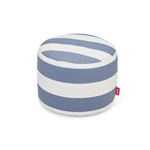 Pouf D'extérieur Fatboy Point à Rayures Bleu Océan