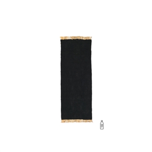 Ferm Living Block Tapis de Passage 200x80 cm Noir/ Naturel