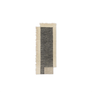 Ferm Living Comptoir Tapis de Sol 80x200 cm Charbon/ Blanc Cassé