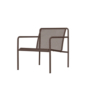 Fauteuil D'extérieur Ferm Living Dapple avec Accoudoirs, Chocolat Noir