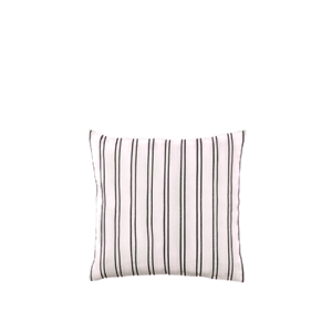 Housse de Coussin en Sergé Ferm Living, Blanc Cassé/ Noir