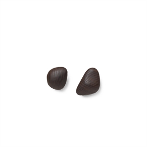 Ferm Living Cairn Crochets Lot de 2 Brun