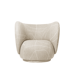 Fauteuil Pivotant Rico de Ferm Living, Coloris Lis/ Sable