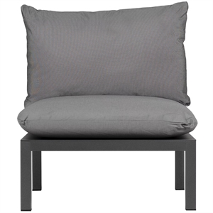 Coussin et Dossier Fiam Domino Anthracite
