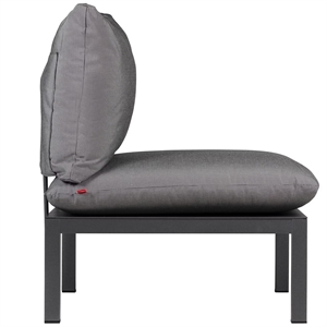 Pièce Métal Fiam Domino pour Dossier/accoudoir Anthracite