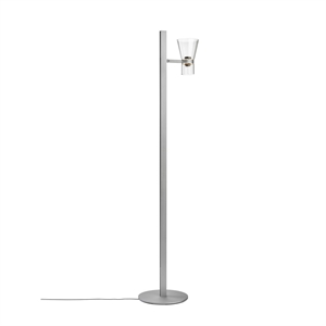 Lampadaire conique Flos Nocturne F1 Argent