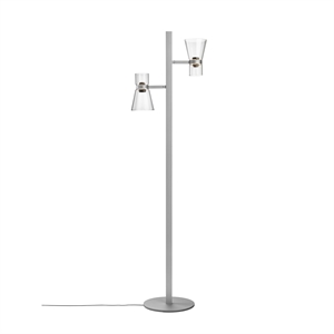 Lampadaire conique Flos Nocturne F2 Argent