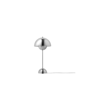 &Tradition Flowerpot VP3 Lampe à Poser Acier Poli