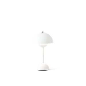 &Tradition Flowerpot VP9 Lampe à Poser Portable Blanc Mat