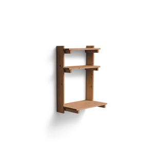 Étagère murale de bureau Form & Refine Beam 3 en pin Brun foncé