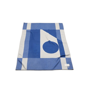 FORMARKIVET Tapis Big Logo Beige Pâle /Bleu Royal