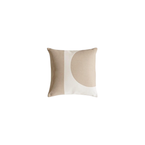 Coussin FORMARKIVET Big Logo 55x55 Beige pâle/Beige Sable