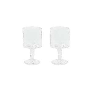 Frama 0405 Lot de 2 Verres à Pied Moyens 65 Ml Transparent