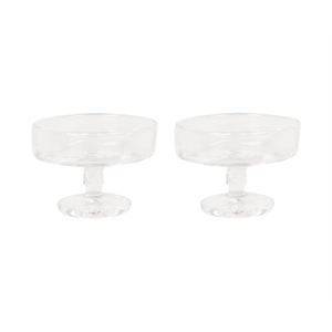Frama 0405 Lot de 2 Verres à Pied Larges 100 Ml Transparent