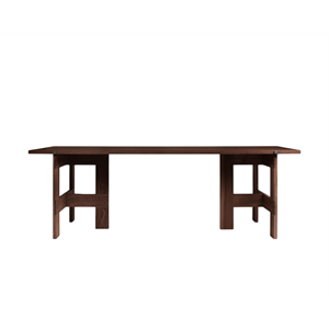 Table à Manger à Tréteaux Frama Farmhouse L220 en Chêne Foncé