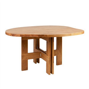 Table à Manger à Tréteaux Frama Farmhouse en Chêne Naturel