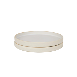 Lot de 2 Petit Assiettes en Céramique Frama Otto, Couleur Naturelle