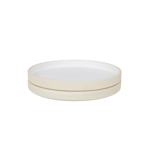Lot de 2 Petit Assiettes en Céramique Frama Otto Blanc