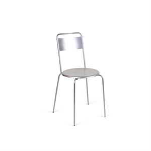 Chaise de Salle à Manger Frama Petit Rond en Acier Inoxydable