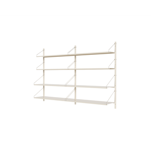 Étagère de Bibliothèque Frama à Double Section 108,4 x 80 cm , Blanc Chaud