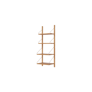 Bibliothèque à Étagères Frama, Section Simple, 114,8 x 40 Cm, Chêne Naturel