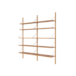 Bibliothèque à Deux Sections Frama Shelf 185,2 x 80 cm Chêne Naturel