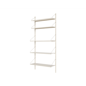 Bibliothèque Frama à Une Section, 185,2 x 80 cm , Blanc Chaud