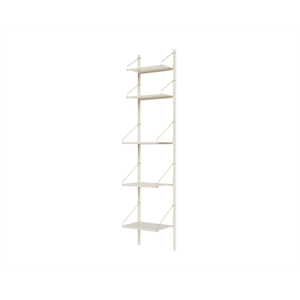Bibliothèque Frama à Une Section, 185,2 x 40 cm , Blanc Chaud