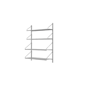 Étagère de Bibliothèque Frama à Section Unique 108,4 x 80 cm en Acier Inoxydable