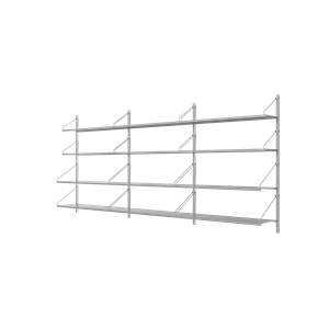 Étagère de Bibliothèque Frama à Trois Sections, 108,4 x 80 Cm, en Acier Inoxydable