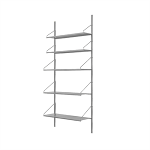 Étagère de Bibliothèque Frama à Section Unique 185,2 x 80 cm en Acier Inoxydable