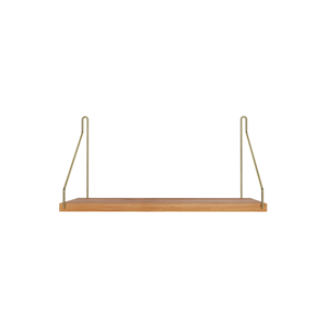 Étagère Simple Frama 20x40 Chêne Huilé/ Laiton