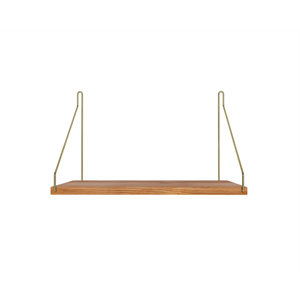 Étagère Simple Frama 27x40 Chêne Huilé/ Laiton