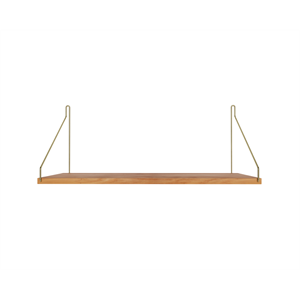 Étagère Simple Frama 27x60 Chêne Naturel/ Laiton