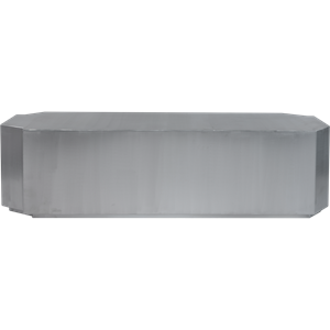 Banc Louise Roe Funki en Aluminium Brossé