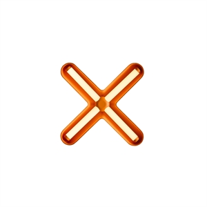 Applique Murale Loom Design Fuzz Noir/ Orange