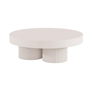 Table Basse Ronde NORR11 Gear Ø120 Craie