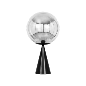 Tom Dixon Globe Fat Lampe à Poser Argent/ Noir