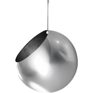 Plante Suspendue en Pot AYTM GLOBE Ø17 Argent